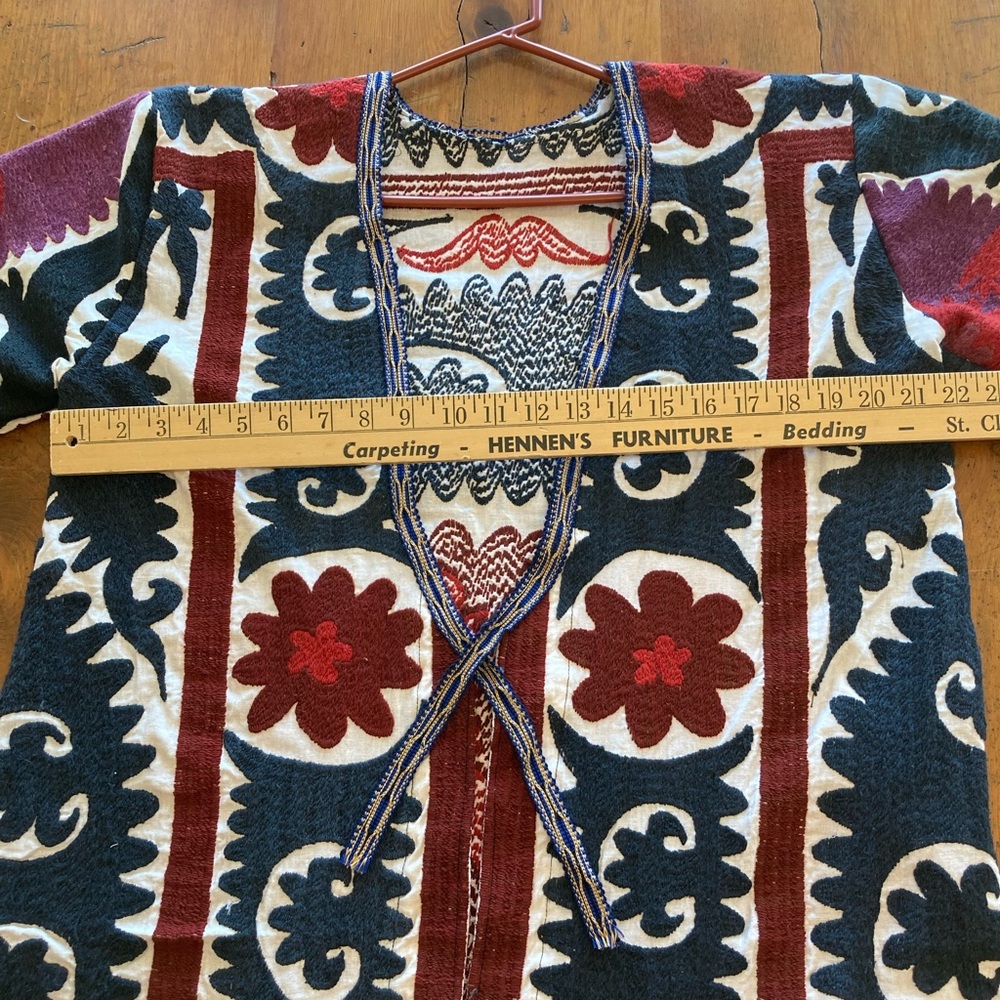 Suzani Hand Embroidered Coat - Picture 8 of 10
